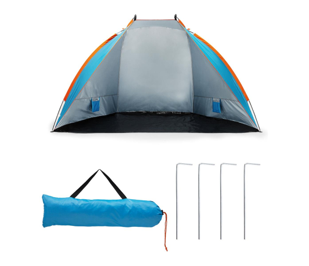 Nils Camp Namiot plażowy parawan XXL niebieski składany - 1047636 - zdjęcie 8